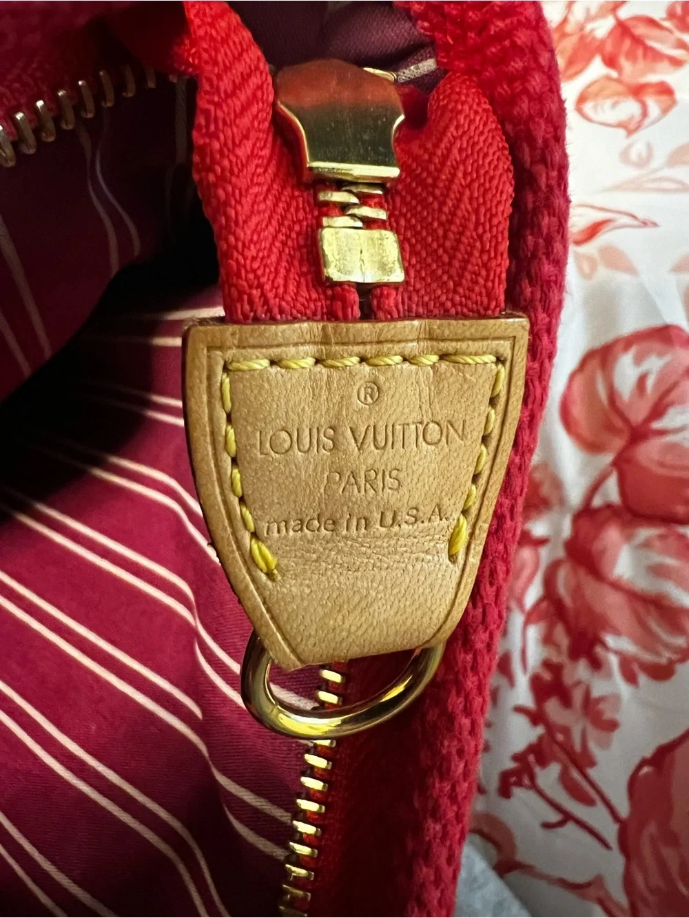 Louis Vuitton bright red